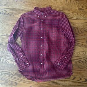 Vineyard Vines Medium OTG On-the-go Red/Blue Plaid Button Down Shirt